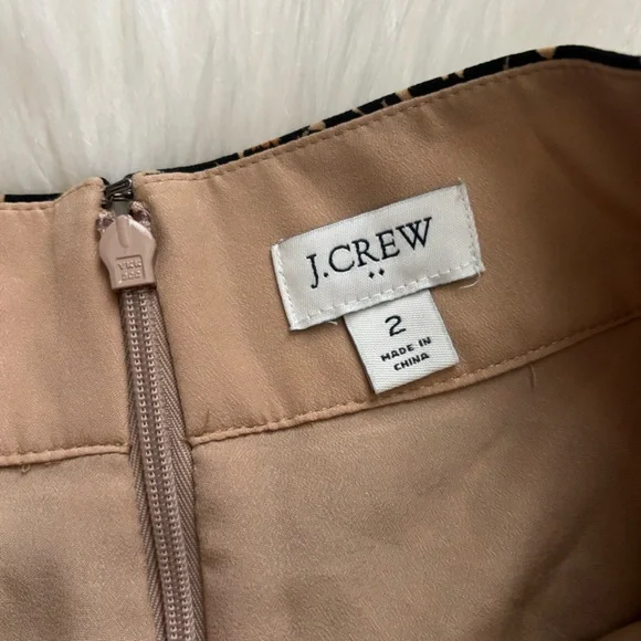 J. Crew Pleated Leopard Midi Skirt - Picture 7 of 9